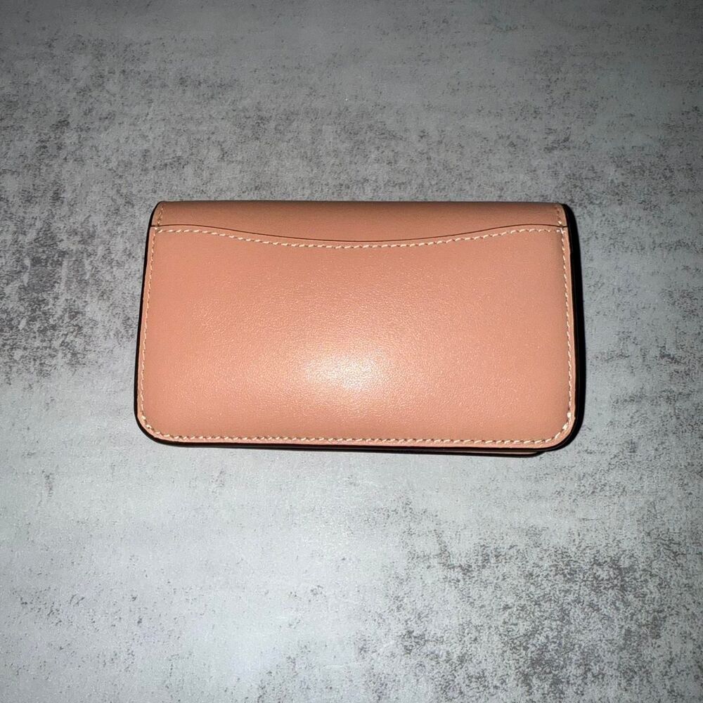 Coach Women's Essential Slim Card Case Peach - Picture 7 of 7